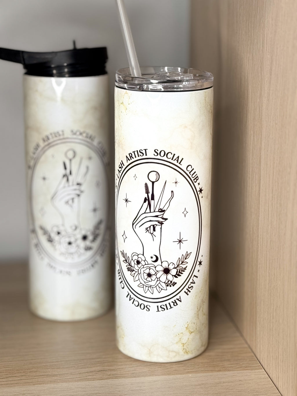 Thermos double bouchon |Personnalisé PLUSHEE