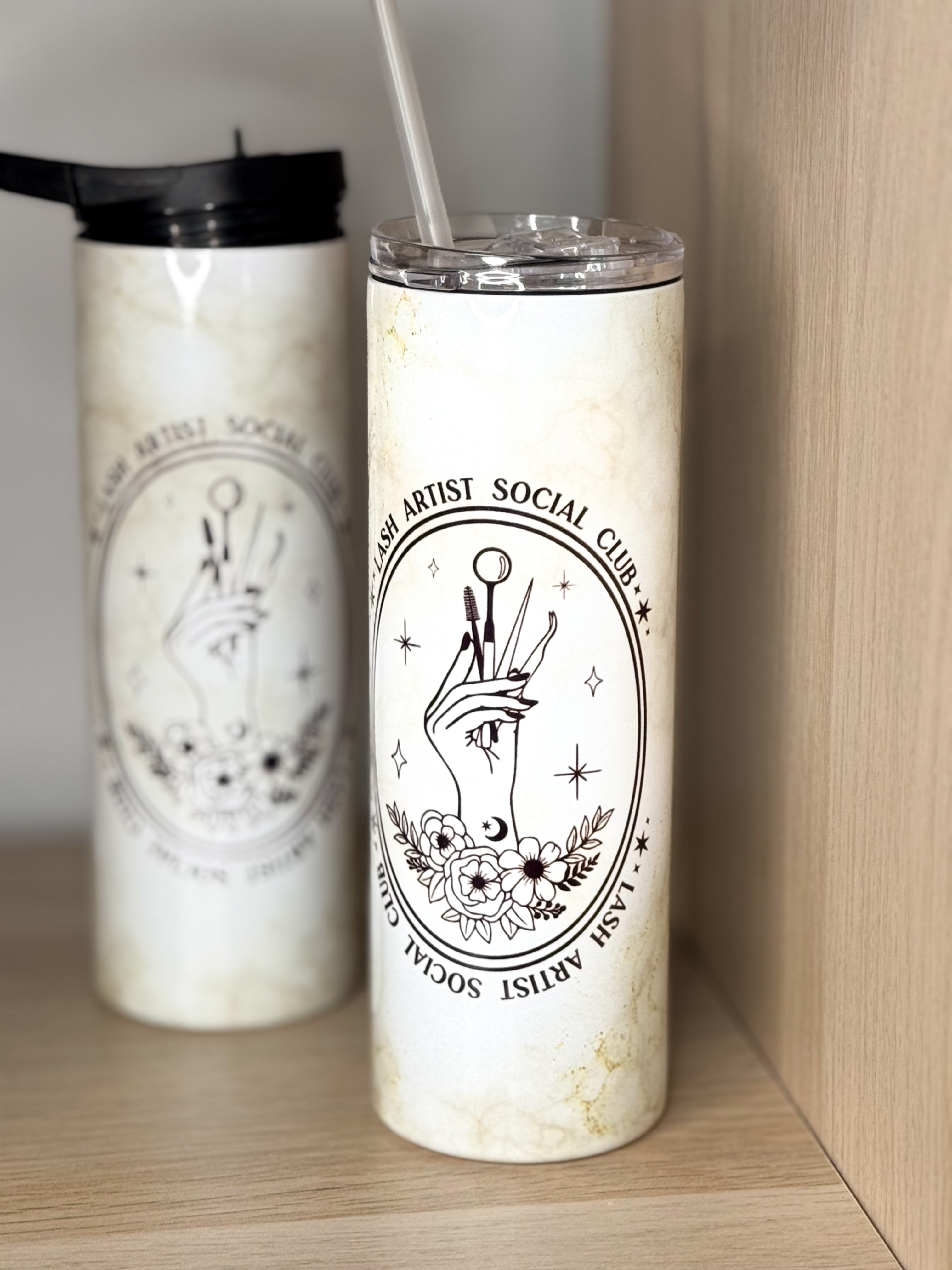 Thermos double bouchon |Personnalisé PLUSHEE