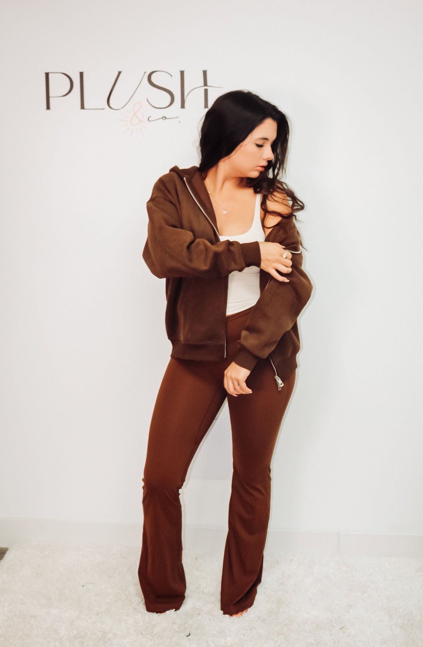 LE SILHOUETTE – Pantalon flare sculptant à taille haute